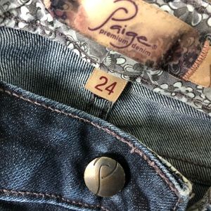 Paige jeans - size 24 dark blue jeans